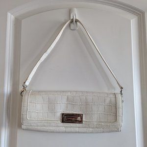 Cellini Pulse white leather handbag